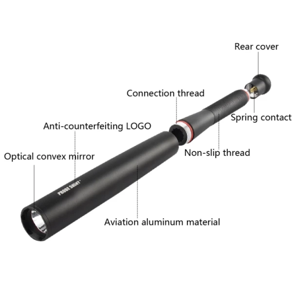 41CM Baseball Bat Glare Flashlight Self-defense Protection Security Equipment Aluminum Flashlight LED Flashlight - Bild 7